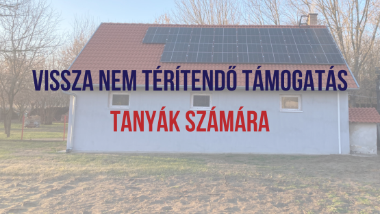 Tanyasi térség pályázat 2023 - akár 7,8 millió forintig